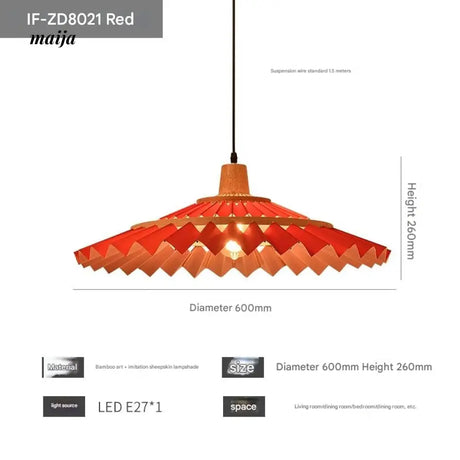 ZHONGSHAN Japanese Ceiling Lamp with Umbrella Design from ZHONGSHAN