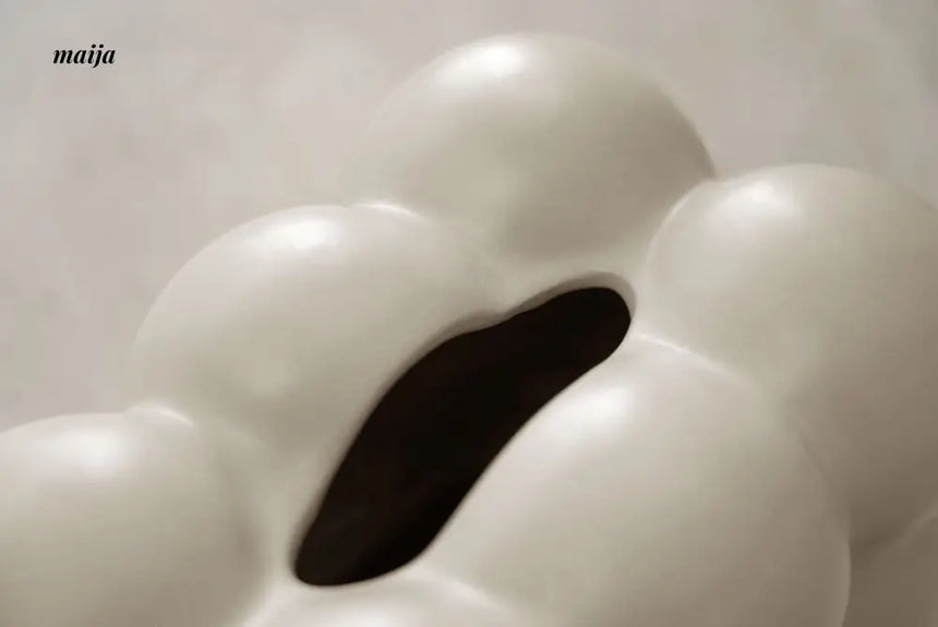 Marshmallow Ceramic Tissue Box from maija