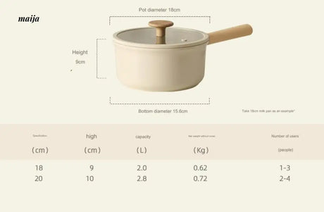 CAROTE Non-Stick Ceramic Frying Pot Set from CAROTE