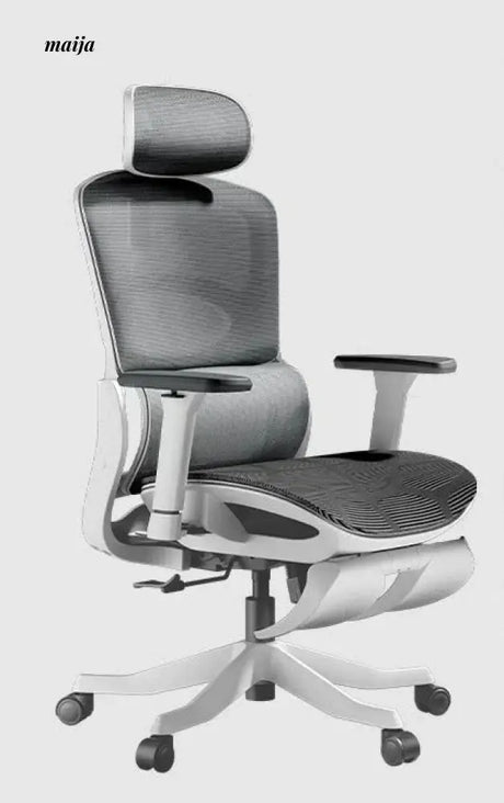 Black and White Ergonomic Office Chair from Hbada