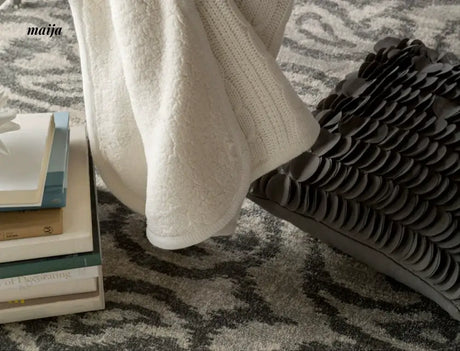 Cable Knit Double Layer Blanket from maija