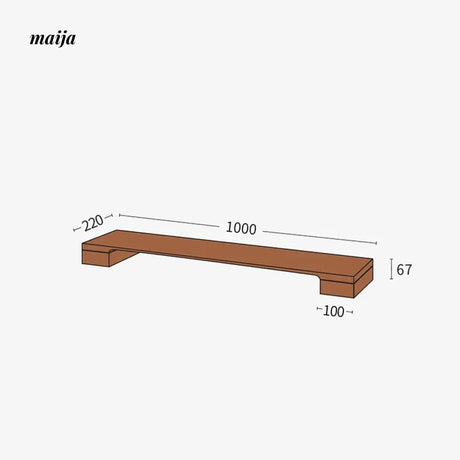 MUMO Clara Solid Wood Desktop Storage Riser from MUMO