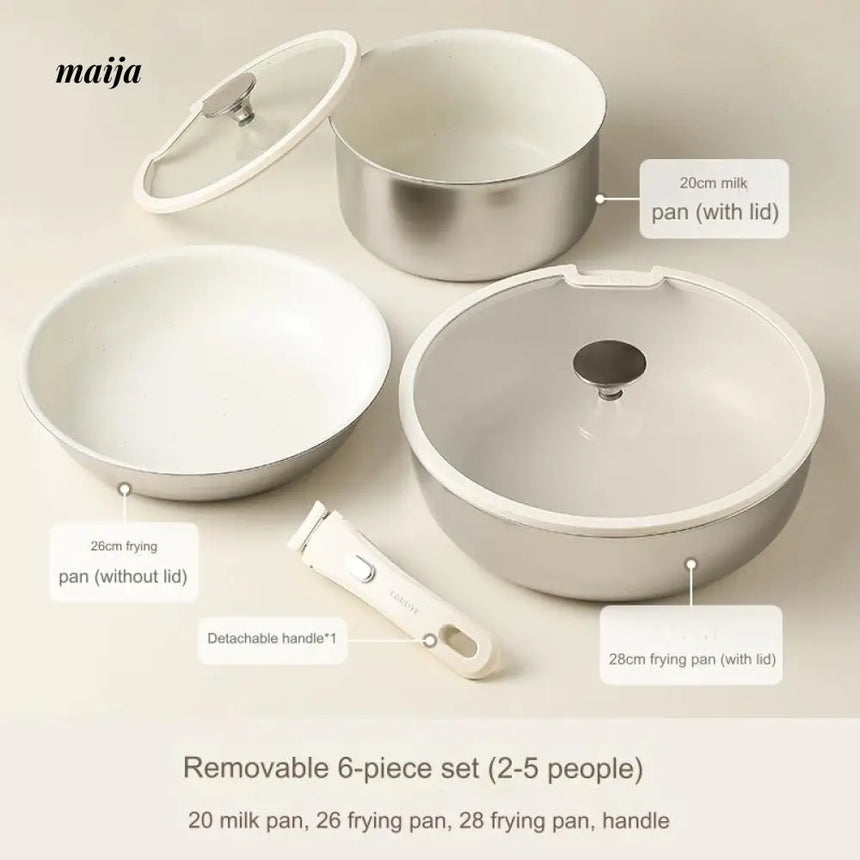 CAROTE Removable Handle Stainless Steel Kitchen Set from CAROTE