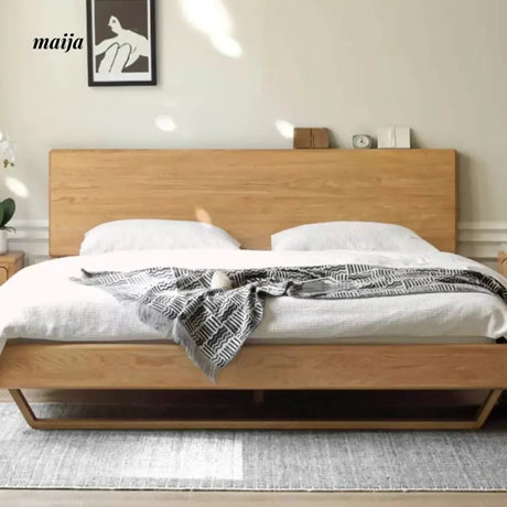 GENJI Flores Solid Wood Floating Bed from GENJI