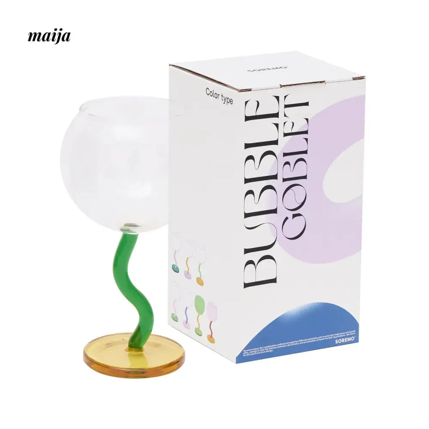 SOREMO Colourful Bubble Wine Glass from maija