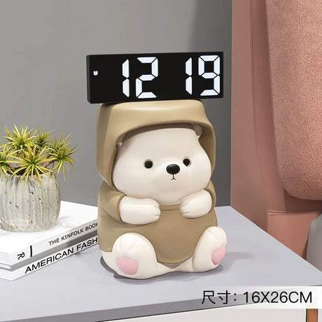 YUNCAN Bella Cream Bear Clock from YUNCAN