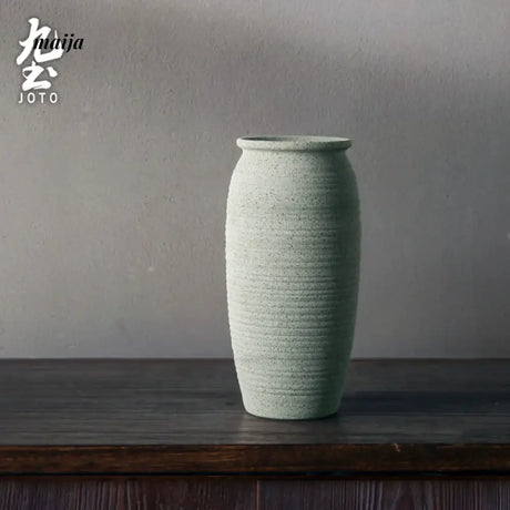 JOTO Handmade Rough Pottery Vase Japanese Flower Ware from JOTO