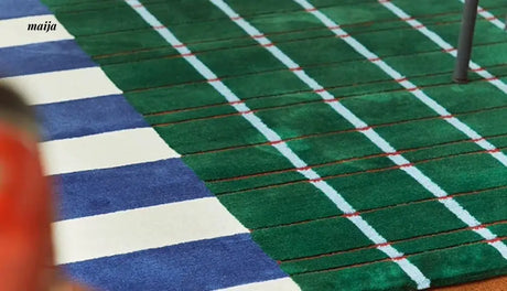 UNDERLAND Running Track Pattern Rug from UNDERLAND