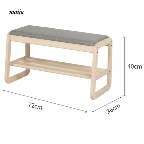 Eliot Solid Wood Shoe Changing Bench from maija