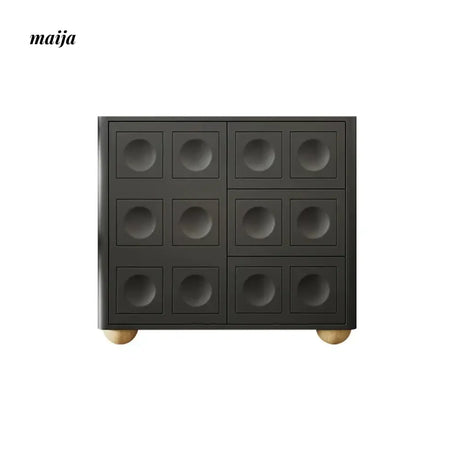 FEEL Wabi-Sabi Black Chest of Drawers from FEEL