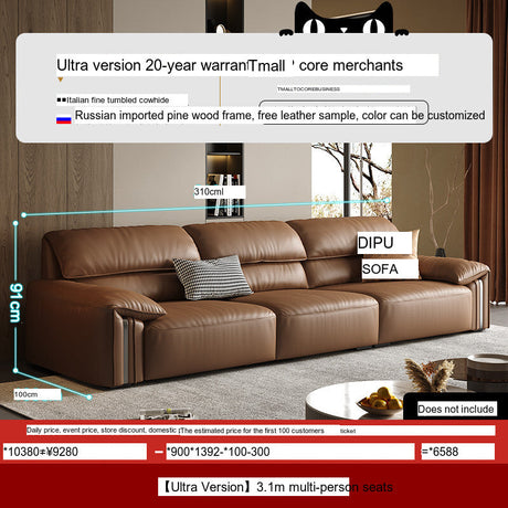 DIPU Kody Modern Retro Leather Sofa from DIPU
