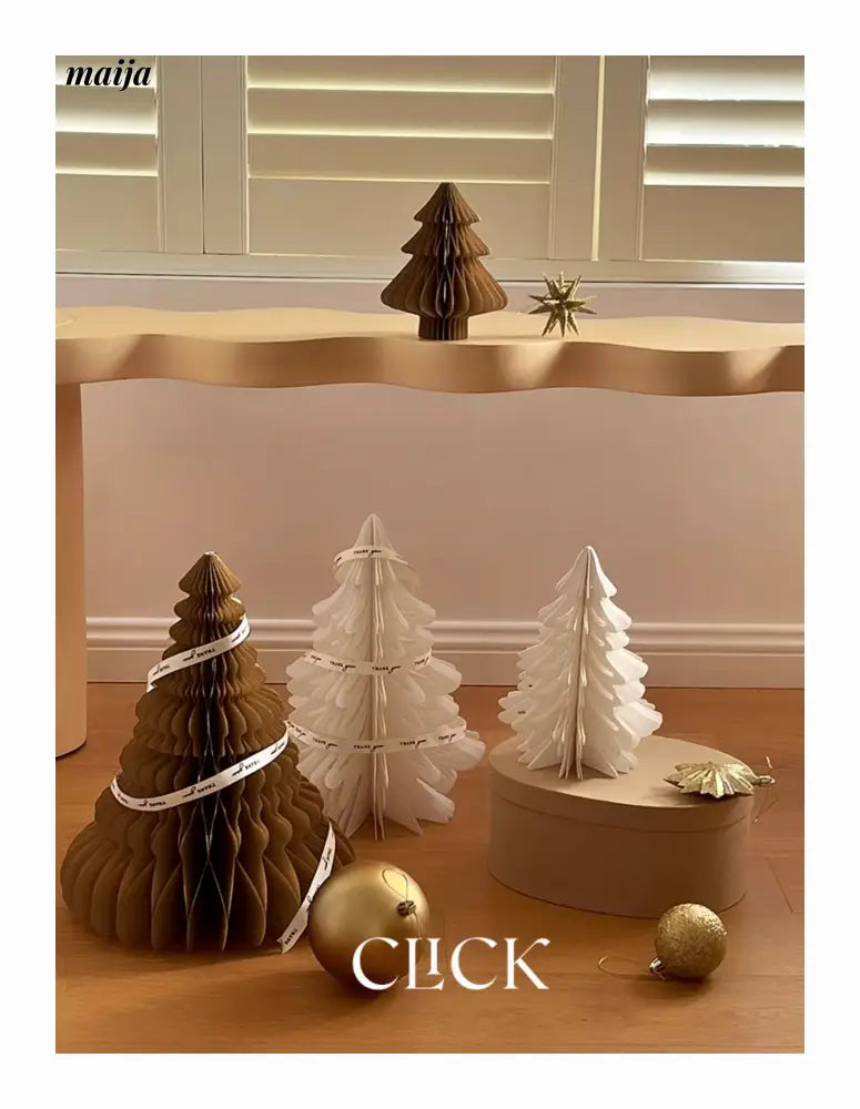 CLICK 3D Christmas Tree Origami Table Decor Stand Prop from CLICK
