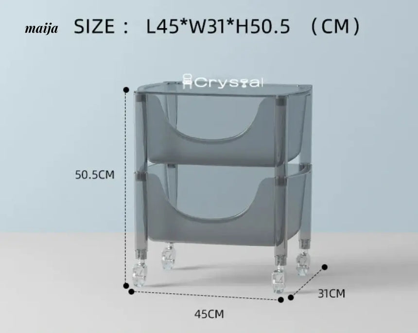 Acrylic Cloudy Snack Trolley