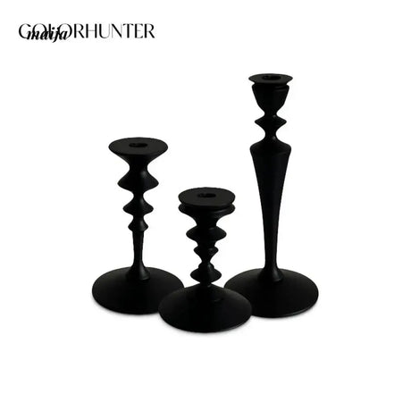 COLOURHUNTER Genuine Black Retro Candle Holder from COLOURHUNTER