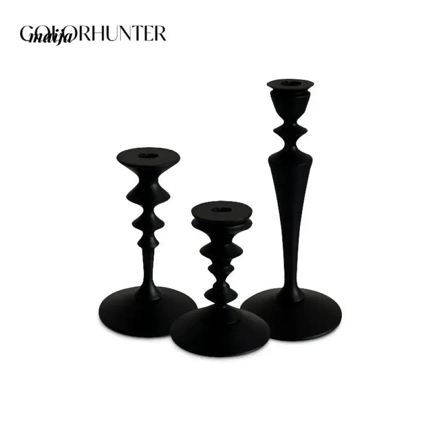 COLOURHUNTER Genuine Black Retro Candle Holder from COLOURHUNTER