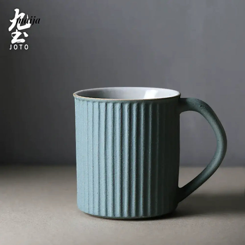 JOTO Eleven Color Japanese Rough Pottery Couple Coffee Cup from MOSE