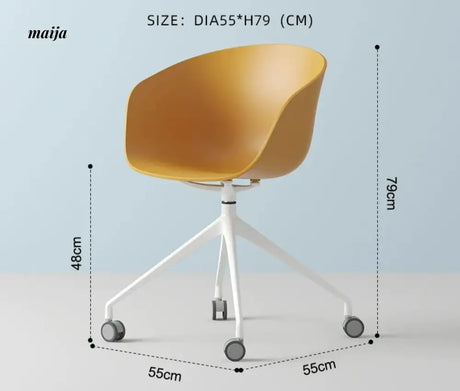 LOWERLEFT Rotating Computer Chair from Lower Left