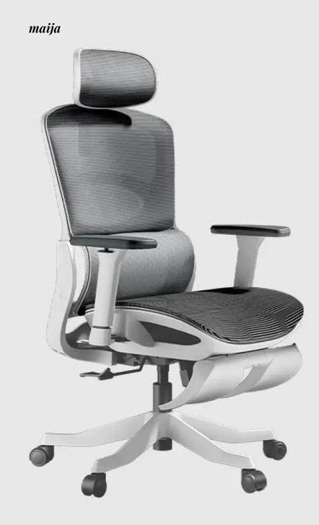 Black and White E2 Ergonomic Office Chair from Hbada