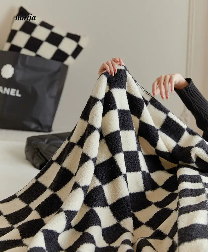 Chessboard Fleece Throw from REWER
