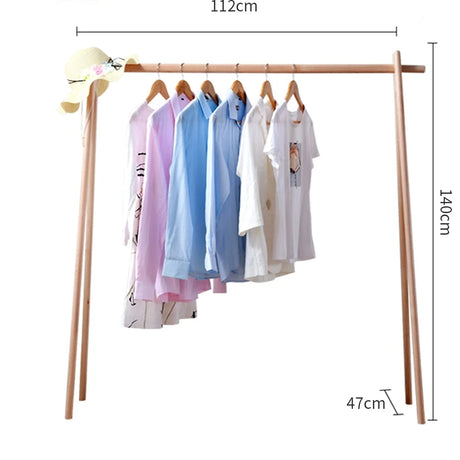Jessie Solid Wood Clothing Rack from maija
