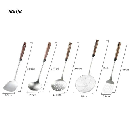CAROTE Stainless Steel Spatula with Walnut Handle from CAROTE