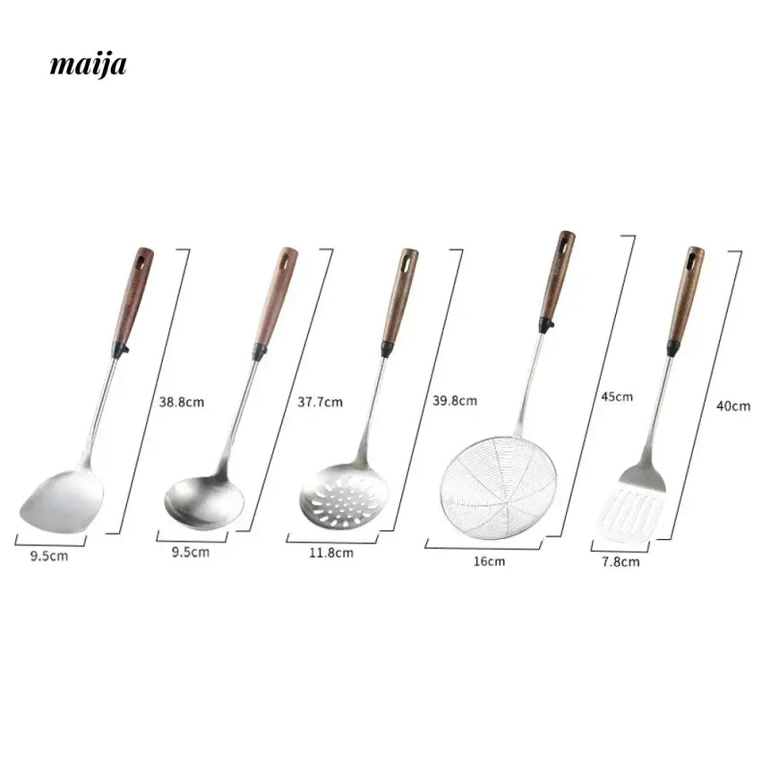 CAROTE Stainless Steel Spatula with Walnut Handle from CAROTE