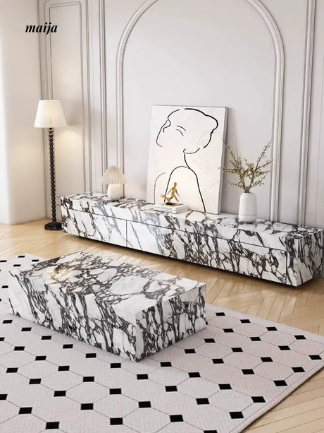Bulgari Marble Stone Hanging TV Cabinet from maija