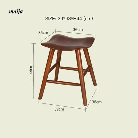 LAZYSPACE Oliver Cherry Wood Stool from LAZYSPACE