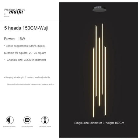 Dijon Staircase Chandelier from maija