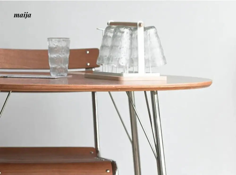 MOODSTORM Lilli Simple Iron Dining Table and Chair Set from MOODSTORM