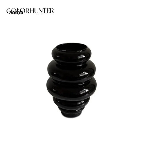 COLOURHUNTER Black Ceramics Flower Vase from maija