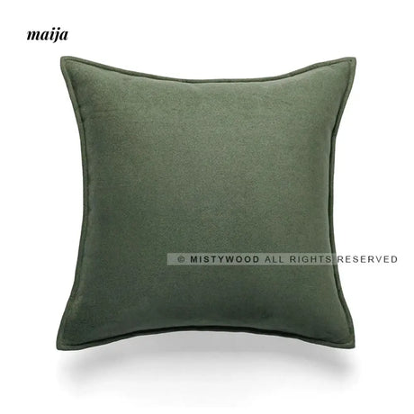 MISTYWOOD Green Modern Minimalist Pillow from MISTYWOOD