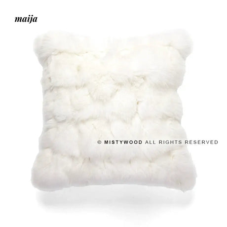 MISTYWOOD Modern Fox Pillow with Raccoon Design from MISTYWOOD