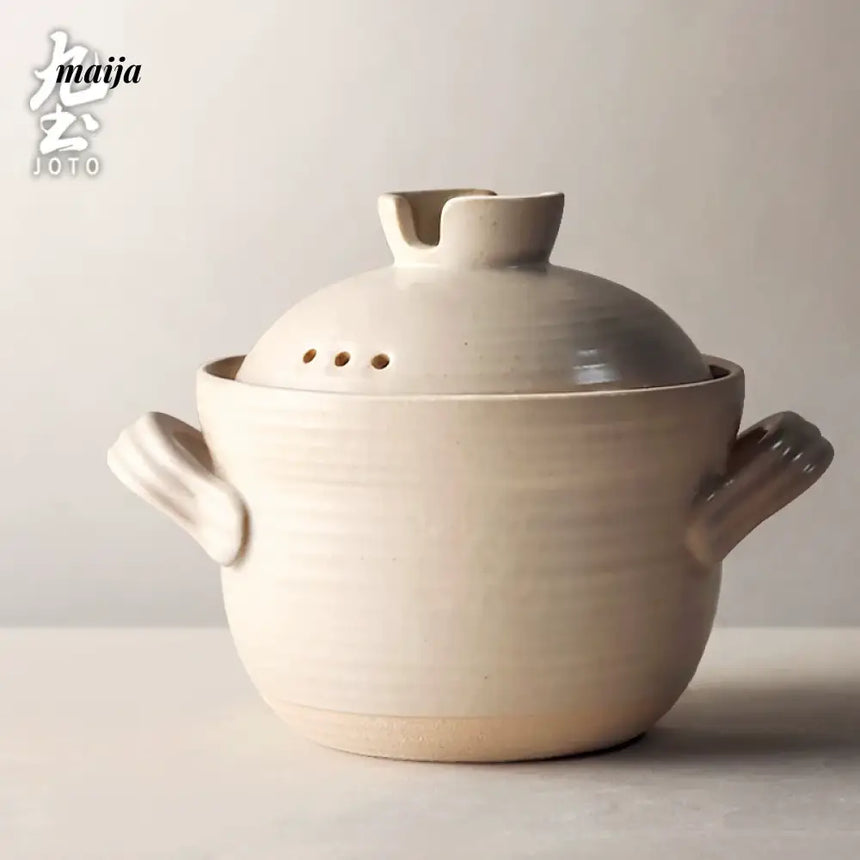 JOTO Double Lid Sand Pot High Temperature Ceramic Cooker from JOTO