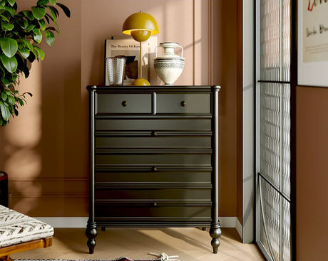 LINYUE Noelle French Solid Wood Eight-Drawer Sideboard from LINYUE