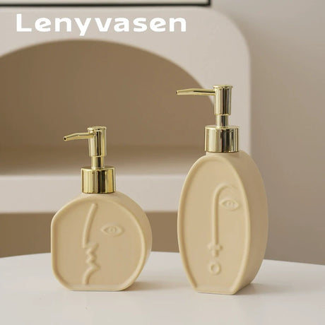 LENYVASEN Iris Ceramic Shower Gel Bottle from LENYVASEN
