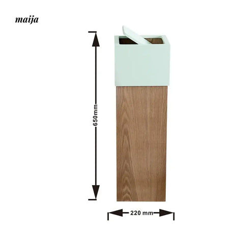MUSN Cream Wind Trash Bin from MUSN