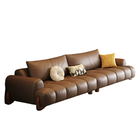 DIPU Ali Retro Cream Piano Leather Sofa from DIPU