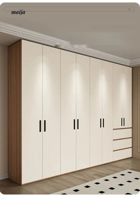 MEIHOUSE Cream Bedroom Modern One Door Large Storage Wardrobe from MEIHOUSE