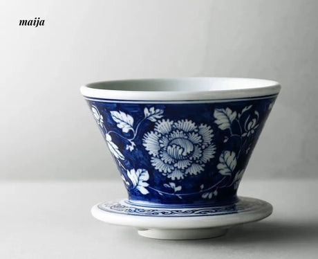 JOTO Rhine Blue Handcrafted Coffee Filter V60 Set from JOTO
