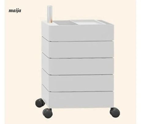 LOWERLEFT Wooden Glass Swivel Cart from Lower Left