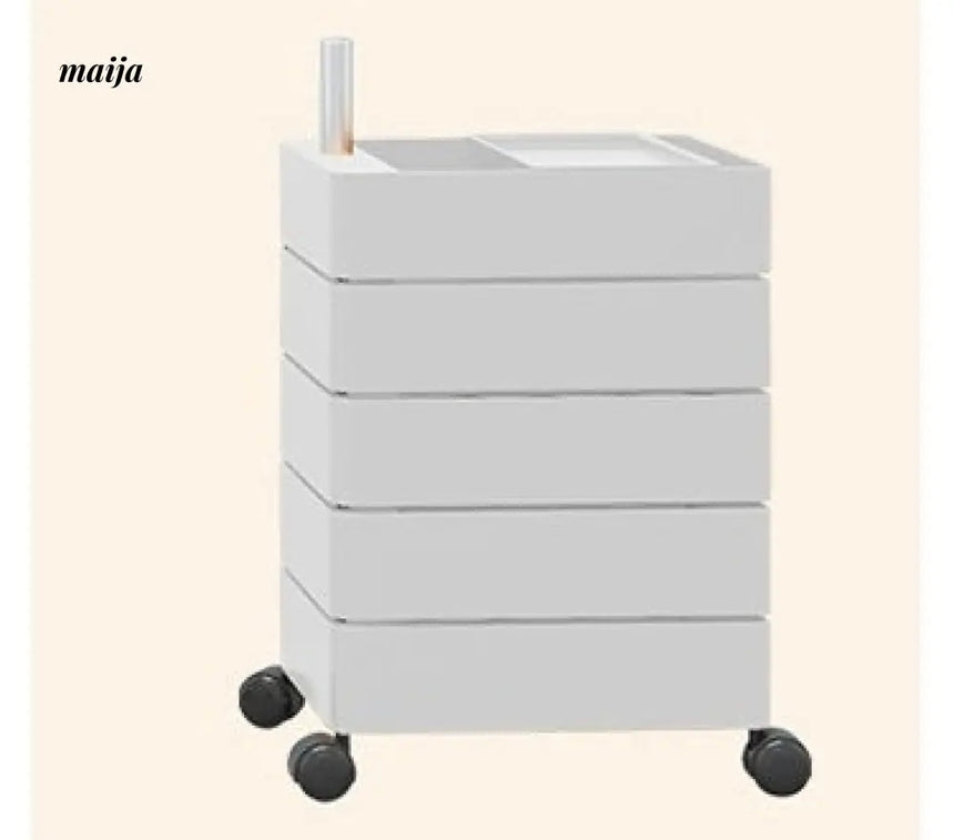 LOWERLEFT Wooden Glass Swivel Cart from Lower Left