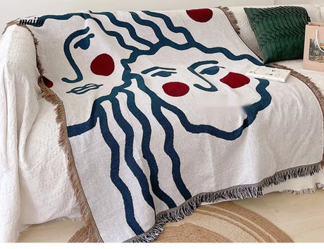 MAN YUE HOME INS Art Blanket for Sofa or Living Room Use from MAN YUE HOME