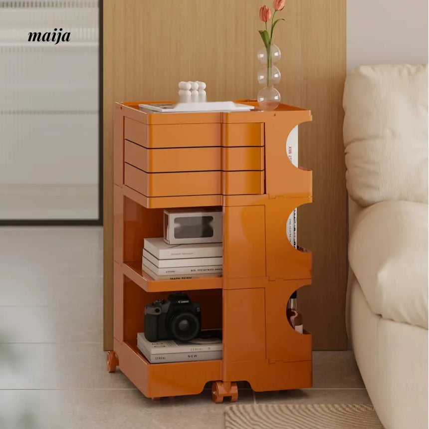 LOWERLEFT Bobby Rotating Storage Cart from Lower Left