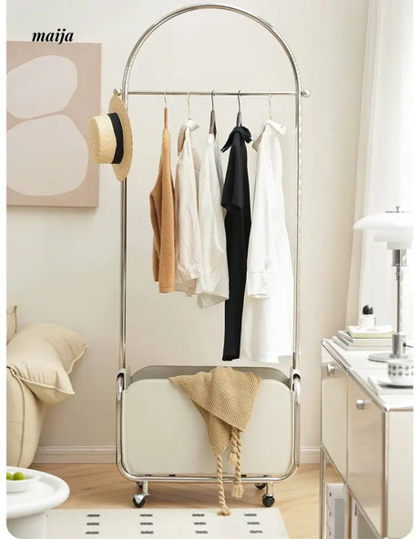 LOWERLEFT Stainless Steel Leather Coat Rack from Lower Left