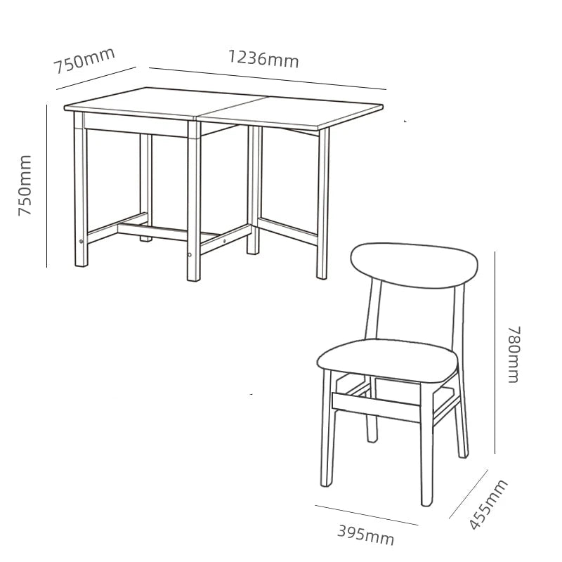 Rohan Foldable Dining Table from maija