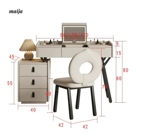 GEPH Mia Cream Medieval Bedside Table from GEPH