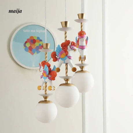 QXWD Circus Cartoon Ceiling Lamp Children's Room from QXWD