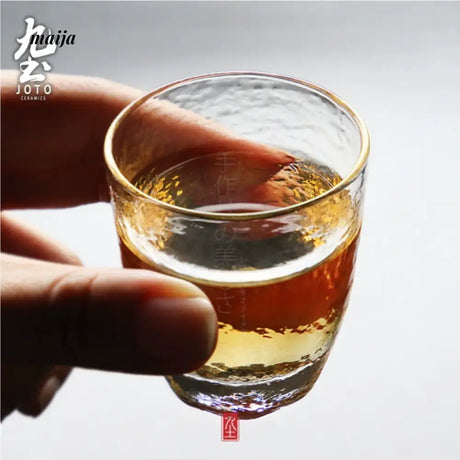 JOTO Hammered Glass Gongfu Fair Cup Japanese Style Tea Accessory from JOTO