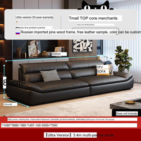 DIPU Roman Modern Leather Sofa from DIPU